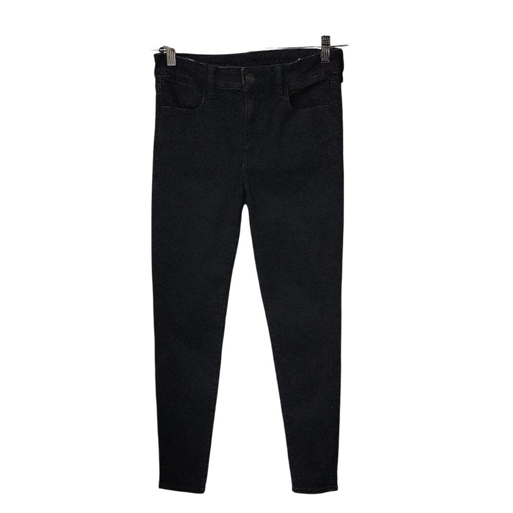 American Eagle Black Denim Next Level Stretch Jegging Jeans Womens Size 8